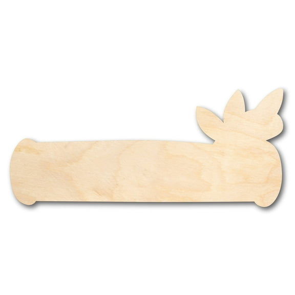 Unfinished Wood Log Sign Shape - Craft - up to 46" DIY 36" / 1/4"