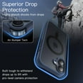 thumbnail image 4 of JETech Magnetic Case for iPhone 16 6.1-Inch Compatible with MagSafe, Translucent Matte Back Slim Shockproof Phone Cover (Storm Blue), 4 of 6