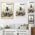 thumbnail image 5 of Designart "Charcoal Ant In Minimalist March" Animals Ant Picture Framed Wall Art Prints, 5 of 5
