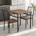 thumbnail image 2 of Juego de Comedor para 2 Personas Gigacloud - Mesa Compacta con 2 Sillas para Cocina o Apartamento, 2 of 12