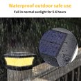 thumbnail image 3 of Columna Luz Solar Valla Luz Ip65 Lámpara Solar Al Aire Libre Para La Decoración Del Jardín Puerta Valla Pared Patio Cabaña Lámpara Solar Eigraketly HA027707-02, 3 of 6