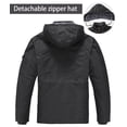 thumbnail image 3 of Lavenicole Winter Jackets for Men Fleece Lined Cotton Outdoor Winter Cargo Coats with Multi Pockets Darkgray XL, 3 of 6