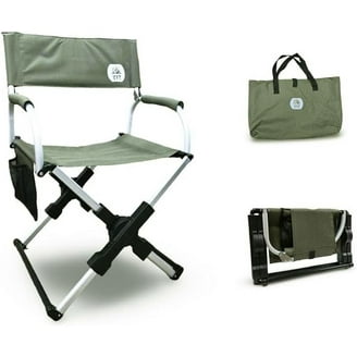 GCI Outdoor Pico Arm Chair Folding Director's Camp Seat, Indigo