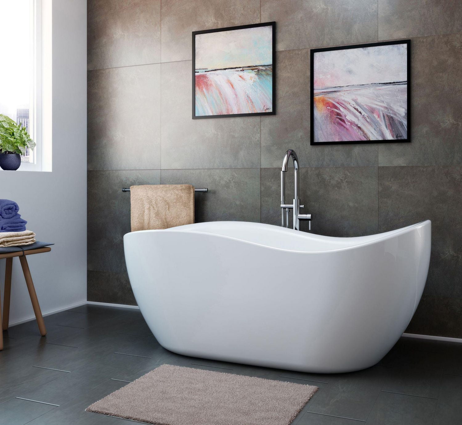 A&E Bath and Shower AXEL-NF Bathtub
