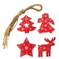 thumbnail image 2 of Inteprter 4 unids/set árbol de Navidad adorno colgante hogar Oficina árbol colgante piezas de decoración de Kits de decoración para fiestas Inteprter HA001136-00B, 2 of 6