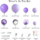 thumbnail image 3 of Ubiuo Baby Shower Decorations For Girl 140 Pcs Purple Balloon Garland Kit Metallic Purple Silver Balloon Arch 12 Pcs Butterfly Stickers Confetti For B, 3 of 3