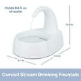 thumbnail image 5 of TRIXIE Curved Stream 84.5oz Drinking Fountain for Cats and Dogs, Large Pet Water Fountain, 5 of 9