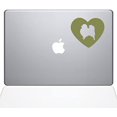 thumbnail image 1 of The Decal Guru Heart Pomeranian Decal Vinyl Sticker, 13" MacBook Pro (2016 & Newer Models), Gold (1603-MAC-13X-G), 1 of 1