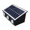 thumbnail image 3 of AuroraX Motion Sensor Solar Wall Light Outdoor Solar Lights for Yard Decorative Wireless LED Security Waterproof Patio Garage Porch Lamp Black, 3 of 6