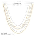 thumbnail image 6 of SDJMa Dainty Layered Necklaces for Women ,Women Fashion Tassel Multilayer Real Gold Plated Pendant Necklace Women Gift Jewelry, 6 of 8