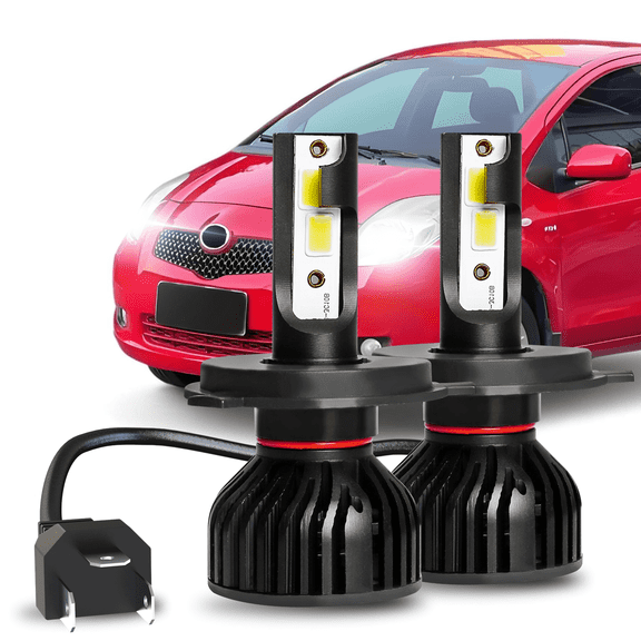 For Toyota Yaris 2004-2009 2010 2011 2012 2013 2014 2015 2016 2017 2018 2019 LED Headlight Bulbs 9003 H4 High and Low Beam 2pack