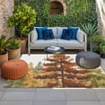thumbnail image 2 of Forest Outdoor Rug for Patio/Deck/Porch, Non-Slip Large Area Rug 6 x 9 Ft, Fall Farmhouse Watercolor Tree Nature Scenery Indoor Outdoor Rugs Washable Area Rugs, Reversible Camping Rug Carpet Runner, 2 of 8