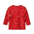 thumbnail image 4 of KAUOD Kids Teens Girls Polka Dots T-Shirt 3/4 Sleeve Round Neck Summer Casual Tee Toddler Soft Breathable Top Children Clothes, 4 of 4