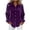 Purple, variant on ManxiVoo Sequin Button Down Shirt for Women Long Sleeve Casual Top with Padded Detail Sparkle Blouse for Dinner Out L Size Black