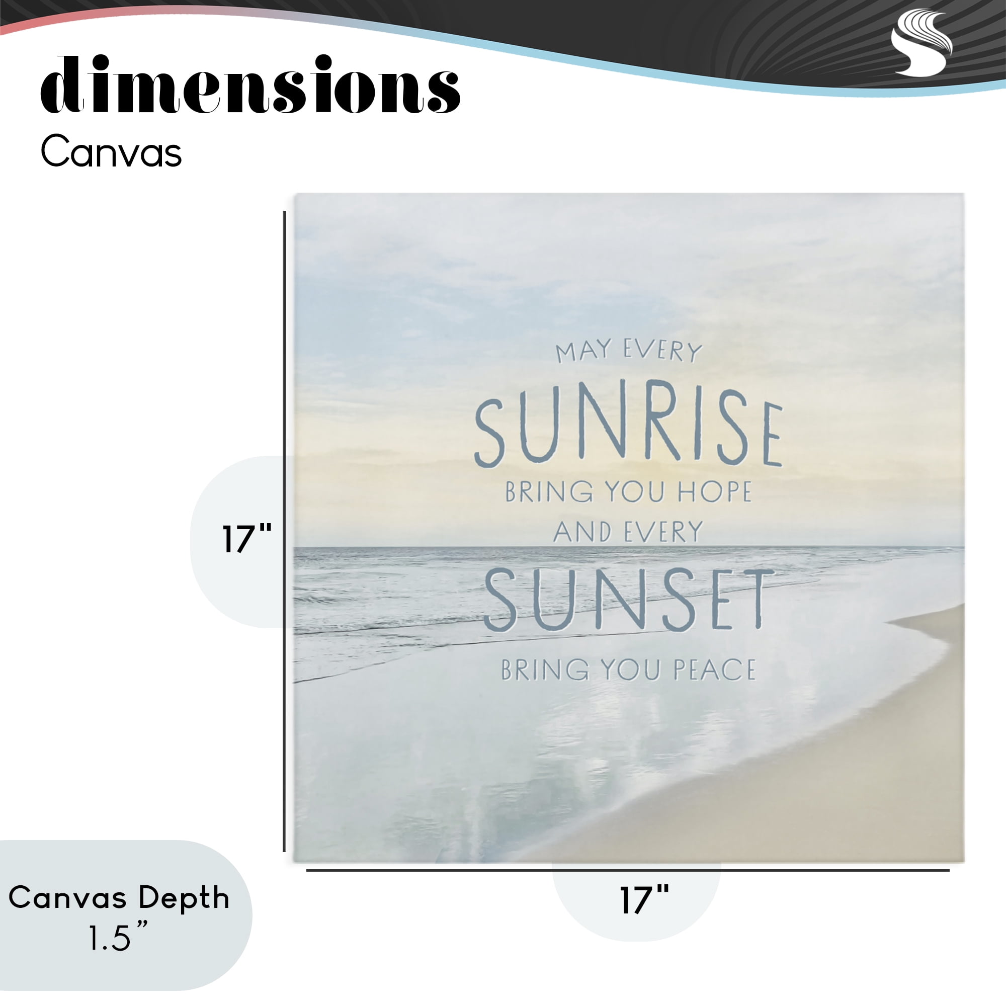 Stupell Industries Sunrise & Sunset Statement Canvas Wall Art, design by Natalie Carpentieri