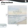 thumbnail image 4 of Stupell Industries Shabby Chic Sunrise & Sunset Statement Canvas Art, 17 x 17, by Natalie Carpentieri, 4 of 8