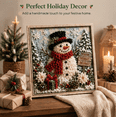 thumbnail image 3 of 3D Christmas Fabric Poke Art Kit, No-Sew Winter Wreath Craft Set, DIY Textured Framing Art, Handmade Soft Fabric & Wood Tool, Holiday Wall & Table Decor, 3 of 7