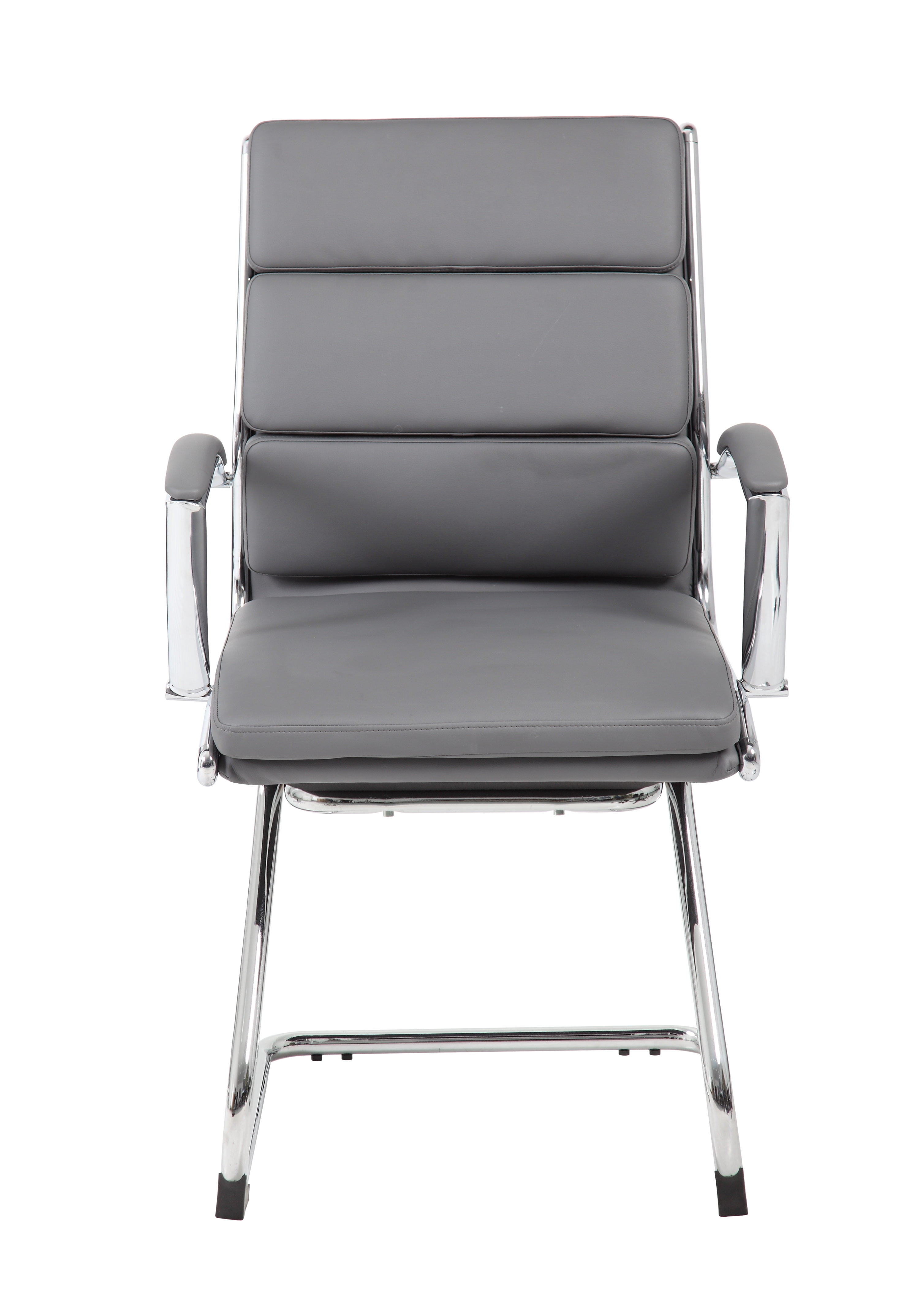 Boss Office Products Executive CaressoftPlus Chair with Metal Chrome Finish - Guest Reception Waiting Room Chair