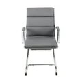 thumbnail image 6 of Boss Office Products Executive CaressoftPlus Chair with Metal Chrome Finish - Guest Reception Waiting Room Chair, 6 of 7