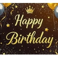 thumbnail image 4 of Gorgeous Happy Birthday Banner with Crown Balloons Stars Background for Birthday Party Decorations Photography Props Backdrop Party Supplies, 4 of 8