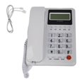 thumbnail image 1 of KXT8001CID Landline Corded Phone Home Hotel Fixed Phone with LCD Screen Redial Function FSK DTMF White, 1 of 5