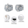 thumbnail image 2 of Fsddascl White Beige Floral Small Toaster Cover 2 Slice, Kitchen Appliance Covers, Vintage Flower Abstract Art Toaster Oven Cover with Loop, Bread Machine Cover Polyester Dust Cover Protection, 2 of 5