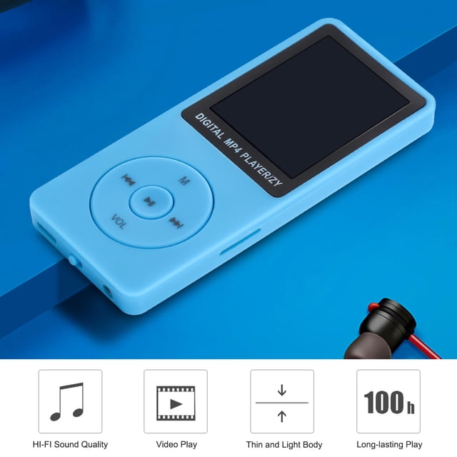MP3 Player,64 Player With Player Voice Kids Mp3 Player Screen Portable Mp3 1.8'' Screen Portable With Radio Voice