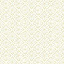 3122-10703 Hugson Quilted Damask Wallpaper with Embellished Diamonds in Yellow White Colors Farmhouse Style Prepasted Acrylic Coated Paper