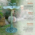 thumbnail image 6 of Alpine Corporation Birdbath Feeder for Yard and Garden, Green, 6 of 12