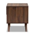 thumbnail image 4 of Bowery Hill Two-Tone Gray and Walnut Finished Wood 1-Drawer Nightstand, 4 of 9