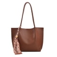 thumbnail image 1 of Bolsos de mano para mujer, bolsos tipo cartera con asa superior, bolso de hombro de PU, color, 1 of 5