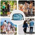thumbnail image 7 of FORMRS Mini Crossbody Bag for Women Adjustable Shoulder Rope Travel Casual Phone Purse, Green Watercolor Ocean Waves, 7 of 7
