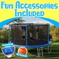 thumbnail image 6 of YORIN Trampolines Outdoor, 1400LBS 14FT Trampoline for Kids and Adults, Backyard Heavy Duty Trampoline with Enclosure Net, Basketball Hoop, Ladder, Birthday Gift, 6 of 8