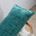thumbnail image 6 of Home Soft Things Textured Velvet Pillow Covers (Set of 2), - Agate Green - 14" x 26", 6 of 6