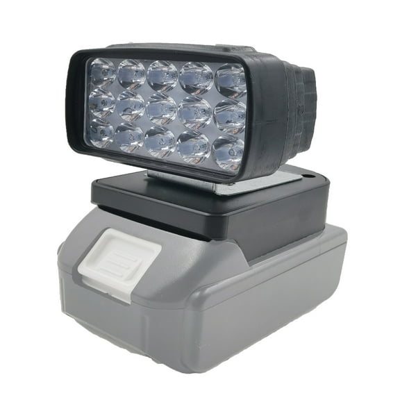 8W LED Work Light For 14.4V-18V Li-ion Battery Outdoor Flashlight Spotlight Tool Lamp Emergency Lighting ,Waterproof and Durable