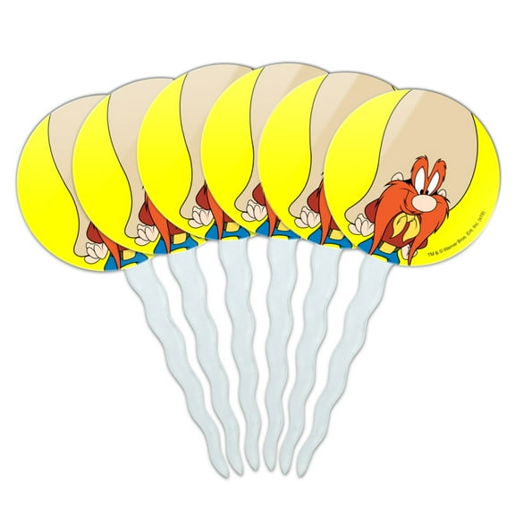 Looney Tunes Yosemite Sam Cupcake Picks Toppers Decoration Set of 6