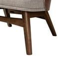thumbnail image 6 of Baxton Studio Lovella Mid-Century Modern Grey Fabric and Walnut Brown Finished Wood 2-Piece Accent Chair Set, 6 of 9