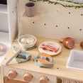 thumbnail image 3 of Juego Wooden Play para cortar carne y huevos ROBOTIME con bolsa, 3 of 9