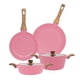 thumbnail image 1 of Batería De Cocina Lovecook con Revestimiento De Mármol Rosa 6 Piezas, 1 of 6