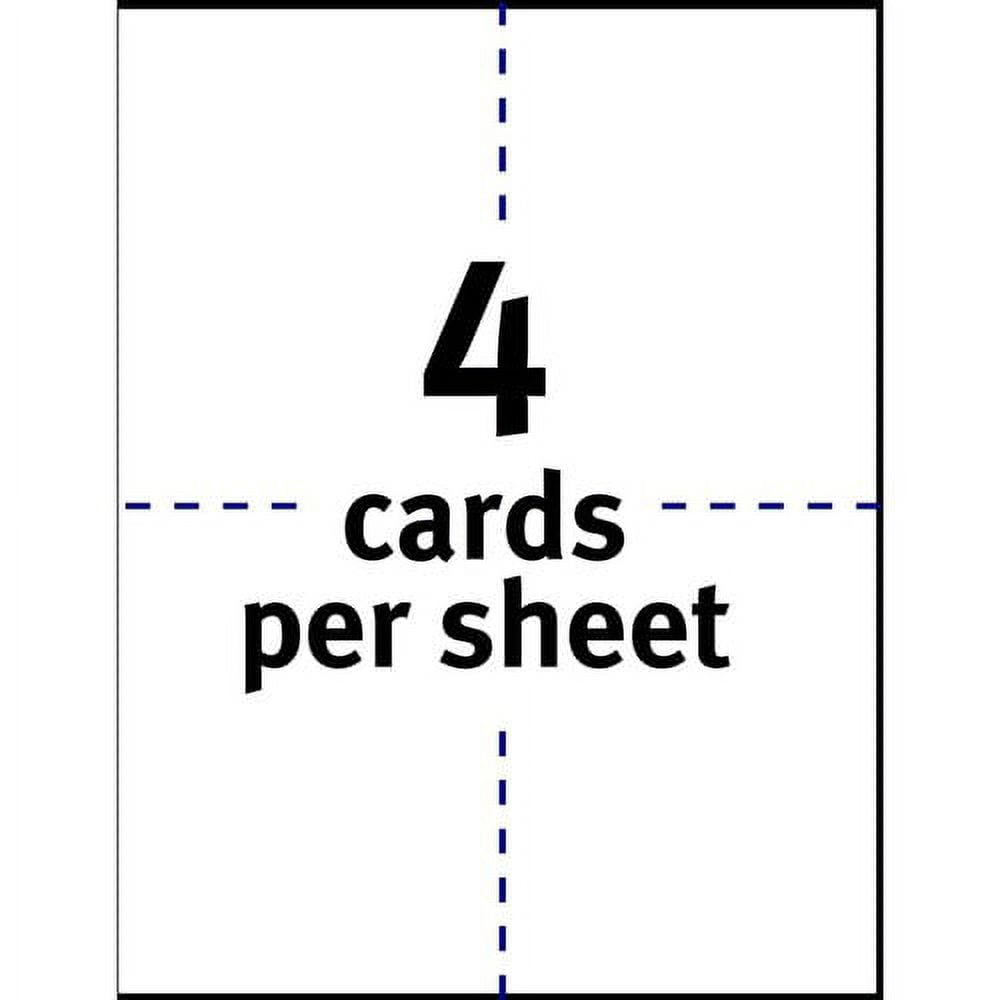 Avery - Postcards For Laser Printers 4-1/4 X 5-1/2 White 4/Sheet 200/Box  Product Category: Paper & Printable Media/Cards & Card Stock