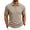 Khaki, variant on Mens Polo Short Sleeve Casual Summer Structured Collar Fashion Relaxed Fit Dressy Polo, 3XL