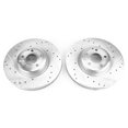 thumbnail image 2 of Power Stop Front Pair of Drilled and Slotted Brake Rotors EBR1469XPR 2015-2016 Mercedes-Benz SL400 2017-2018 Mercedes Benz SL450 2013-2018 Mercedes Benz SL550, 2 of 4