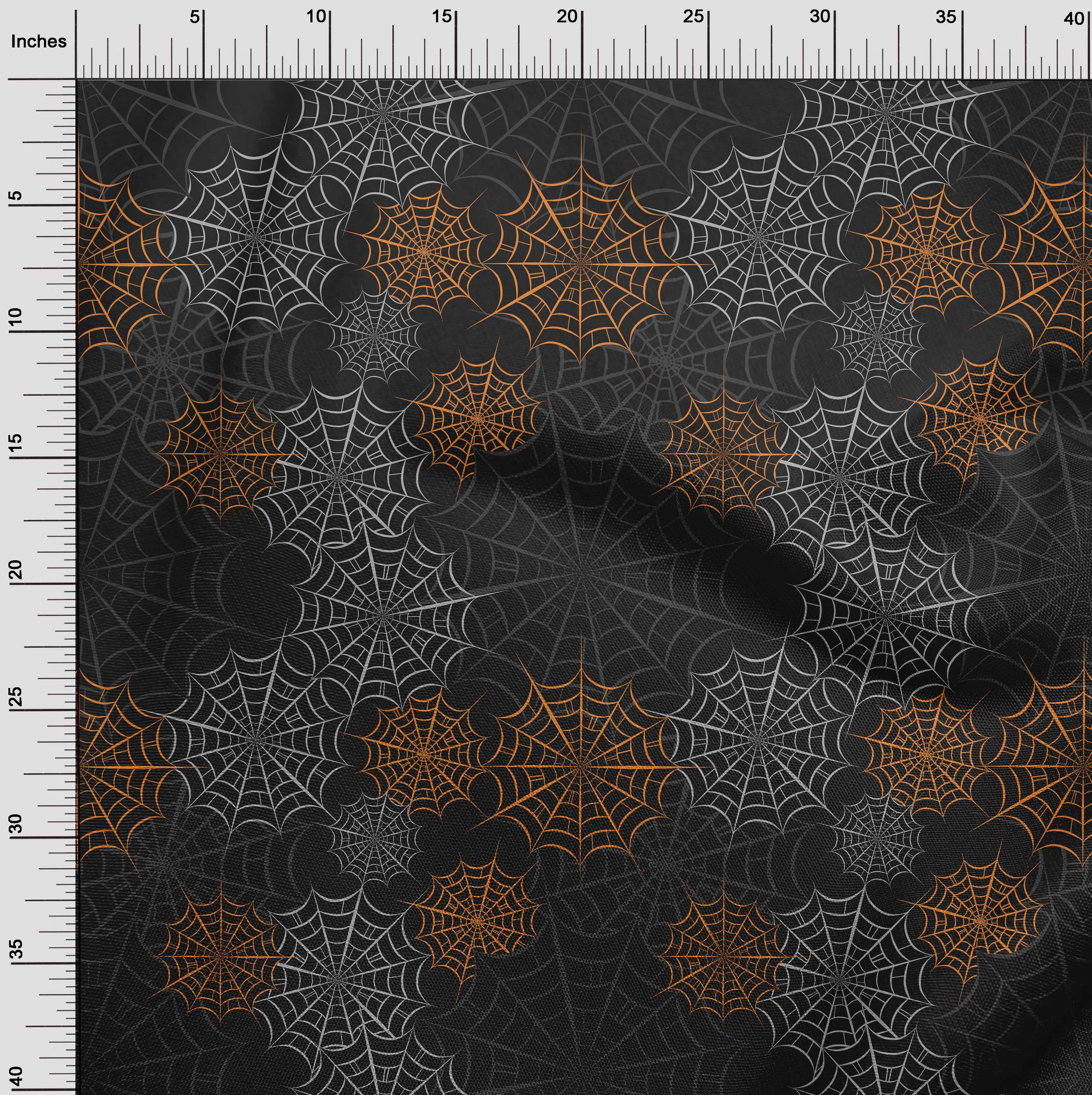 oneOone Cotton Cambric Black Fabric Halloween Quilting Supplies Print Sewing Fabric By The Yard 42 Inch Wide