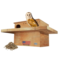 JCs Wildlife Large Barn Owl Box with Exercise Platform: Do It Yourself Assembly Kit