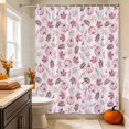 thumbnail image 6 of Pink Pumpkins Fall Shower Curtains for Bathroom, Autumn Thanksgiving Botanical Pink Waterproof Fabric Shower Curtain, Decorative Bathroom Curtain for Bathtub, 72"x84", No Hooks Included, 6 of 9