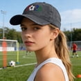 thumbnail image 4 of Soccer Hat, USA CAN MEX 2026 Merchandise, Breathable Cotton Adjustable Hat, Printed Baseball Cap for Football Fans Match Day Wear, 4 of 6