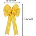 thumbnail image 2 of Pakyozj 2 Pack Red Christmas Bows Outdoor Decorations,12”x20” Large Velvet Wreath Bow with Glitter String Gold Edge for Xmas Tree Topper Home Front Door Decor, 2 of 6