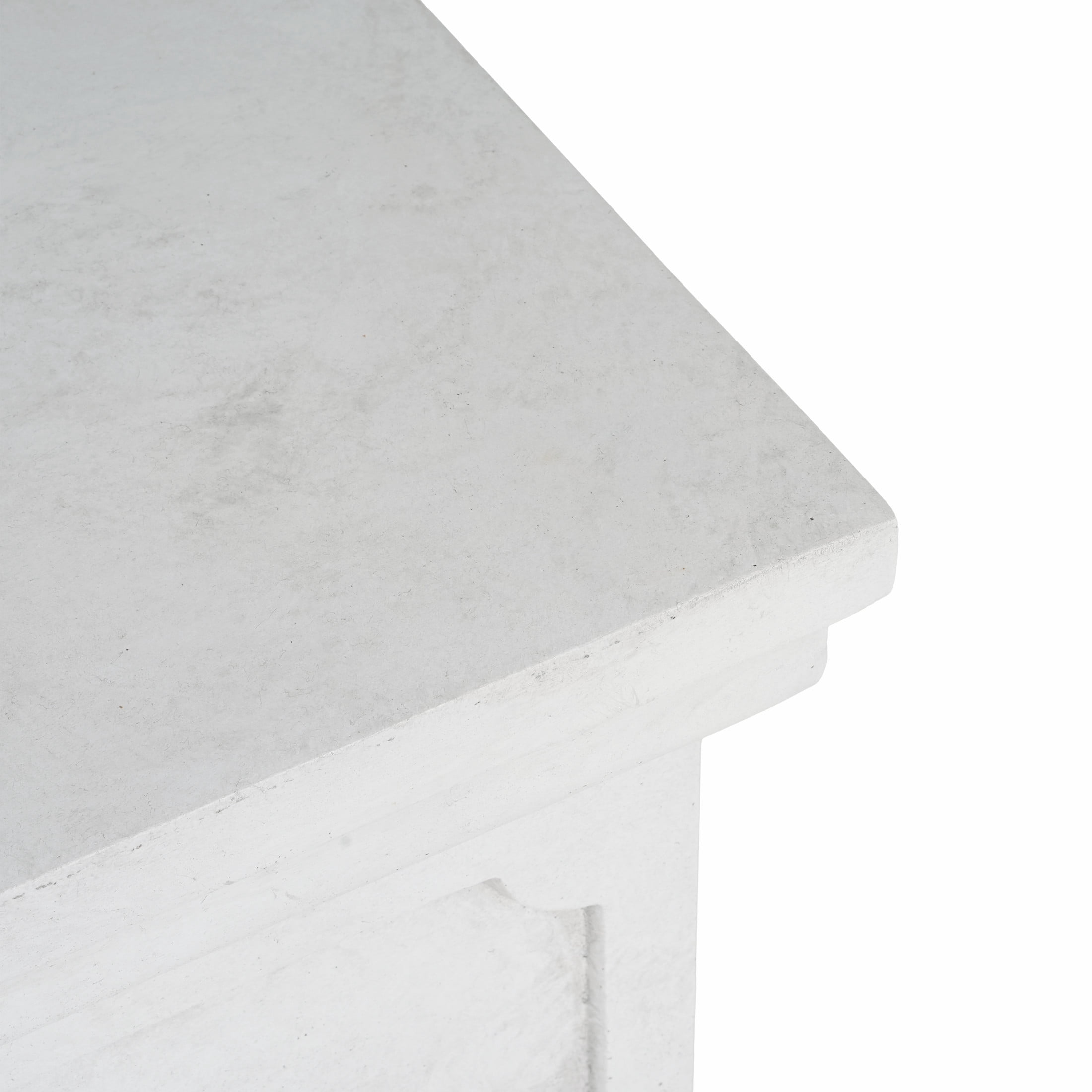 Christopher Knight Home 25.75" Outdoor Classic Plant Stand with Square Pedestal, Antique White