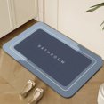 thumbnail image 5 of Diatom Mud Bath Mat Super Absorbent Non- Bathroom Rug Fast-Dry Thin Floor Mat for Bath Tub & Vanity 60x40cm in Gray,Blue,, 5 of 7