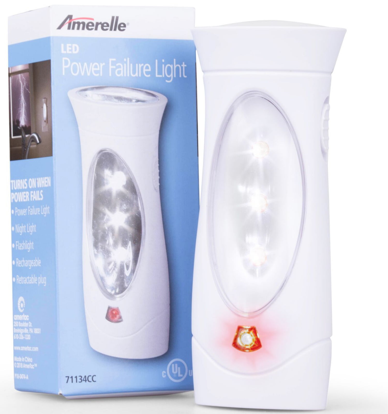 Amerelle Power Failure Lite LED Light 71138 